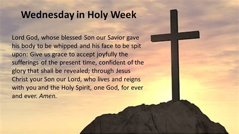 holy wednesday 2024 half day